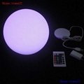 outdoor led waterproof light floating ball changing color