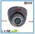 Thermal camera metal housing purple color 36leds vandalproof dome camera 1