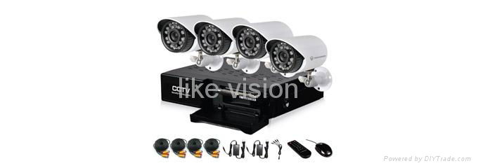 security 4CH KIT-LV4BKIT All-in-one 4CH CCTV DVR DIY suveillance system kit 