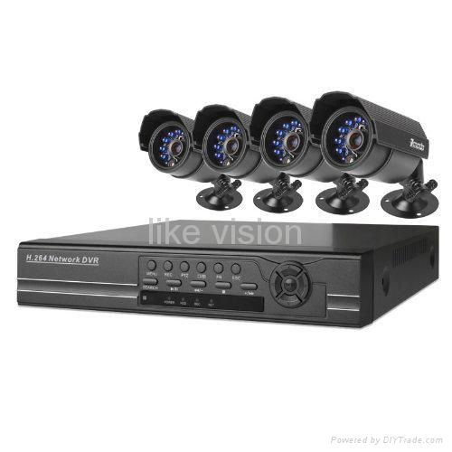 security 4CH KIT-LV4BKIT All-in-one 4CH CCTV DVR DIY suveillance system kit  2
