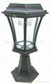 Solar Energy Lamp Garden Pedestal Bollard LED Light Aluminum Wall Lamp  1