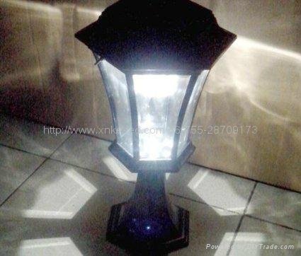 Solar Energy Lamp Garden Pedestal Bollard LED Light Aluminum Wall Lamp  4