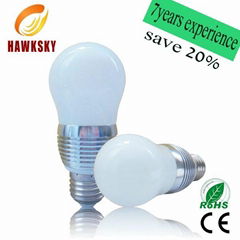 2014 popular design dimmable plastic led bulb lights