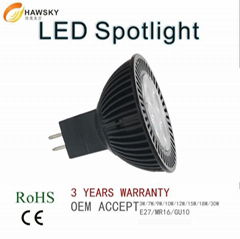 Long life GU10 LED spotlight China manufacturer