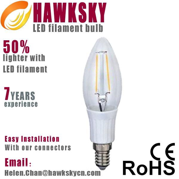 2014 New design 360 degree shotr delivery LED filament bulbs supplier