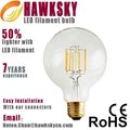 German IS machine test 99.999% gold line CE ROHS led filament bulbs factory  4