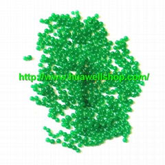 Green color water beads