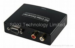 VGA+R/L to HDMI Converter