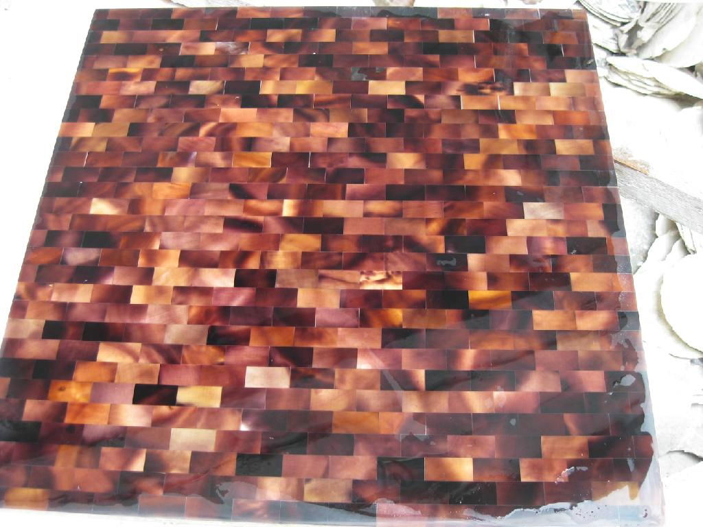  mother of pearl honey Shell Mosaic Tiles with Brick Design
