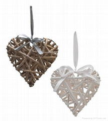 Shabby Chic Home Decor Wicker Heart