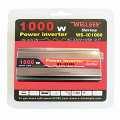 Factory price Wellsee WS-IC1000 1000W Car battery voltage inverter