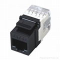 QICC-128 Cat5e/6 UTP 180º keystone Jack 1