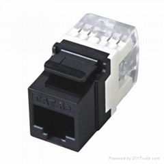 QICC-128 Cat5e/6 UTP 180º keystone Jack