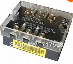 Free shipping three-phase AC solid state relay SA34015D DC to AC 15A SSR 4-32V I