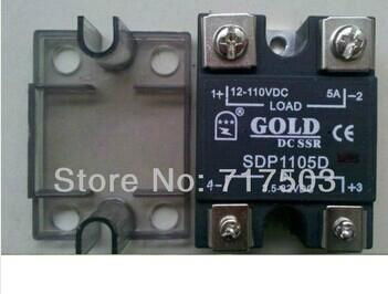 Free shipping Single-phase DC Solid State Relay SDP1105D 5A DC control DC SSR in