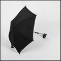 Baby stroller umbrella with clamp