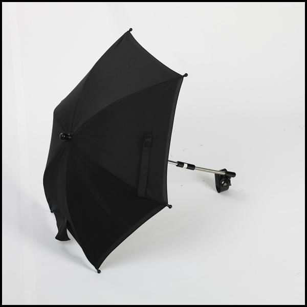 Baby stroller umbrella with clamp