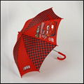 Straight kids printing umbrella in red color 1