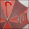 Straight kids printing umbrella in red color 2