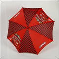 Straight kids printing umbrella in red color 4