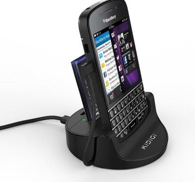 kidigi mobile phone cellular Blackberry Q10 USB 2nd Battery Dock 3
