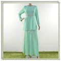 High quality beaded chiffon plus size muslim women clothing 3