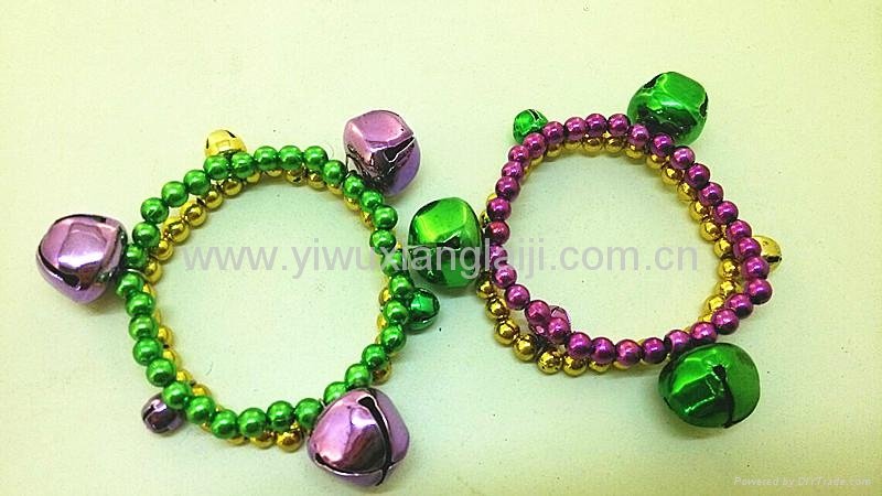 Popular Mardy gras beads flashing led bracelet 3