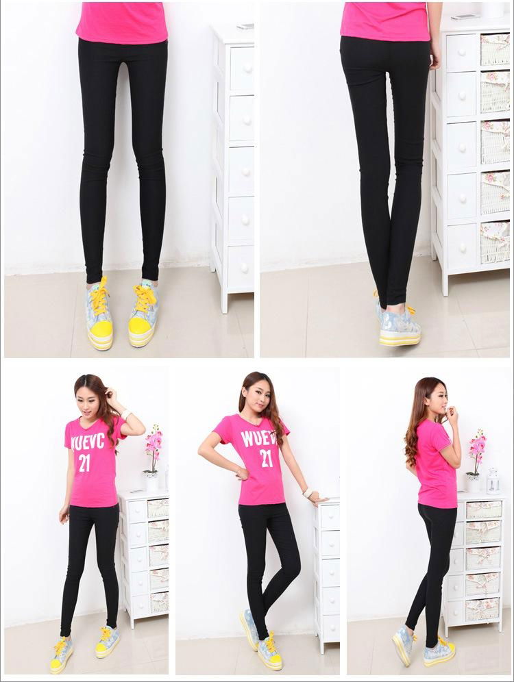 New spring&summer 2014 Solid candy Cotton leggings for women legging pants 3