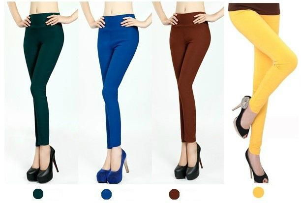 New spring&summer 2014 Solid candy Cotton leggings for women legging pants 5
