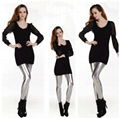 Wholesale spring thin slim fit skinny leather leggings girl Korean version 1