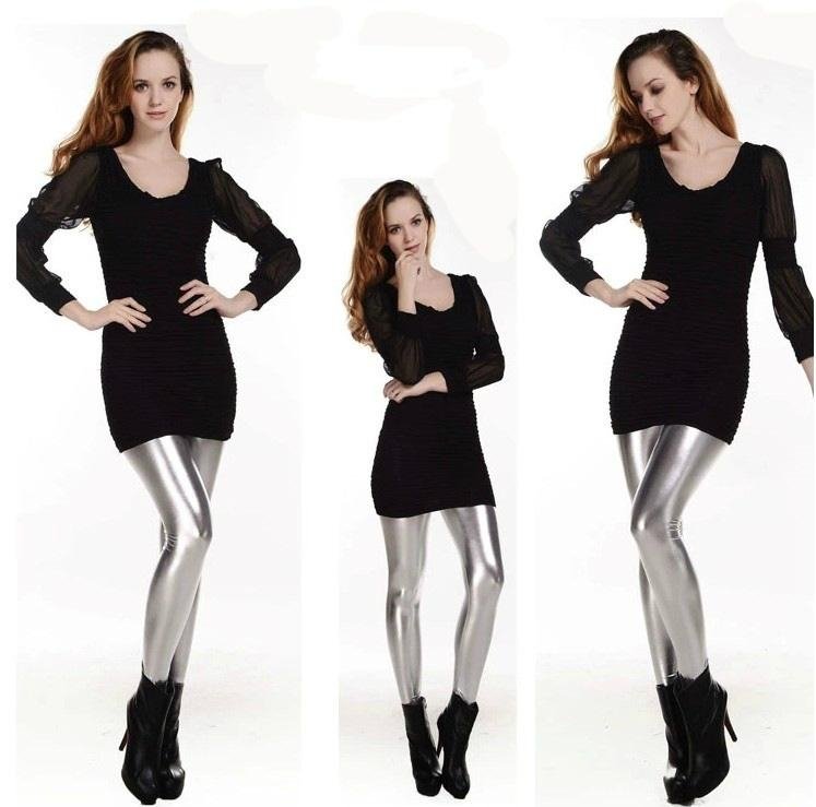 Wholesale spring thin slim fit skinny leather leggings girl Korean version