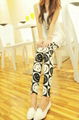 2014 Fashion Young Sexy Girls Milk Silk Print Leggings