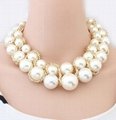 2014 fashion party chunky pearl necklace jewelry for women