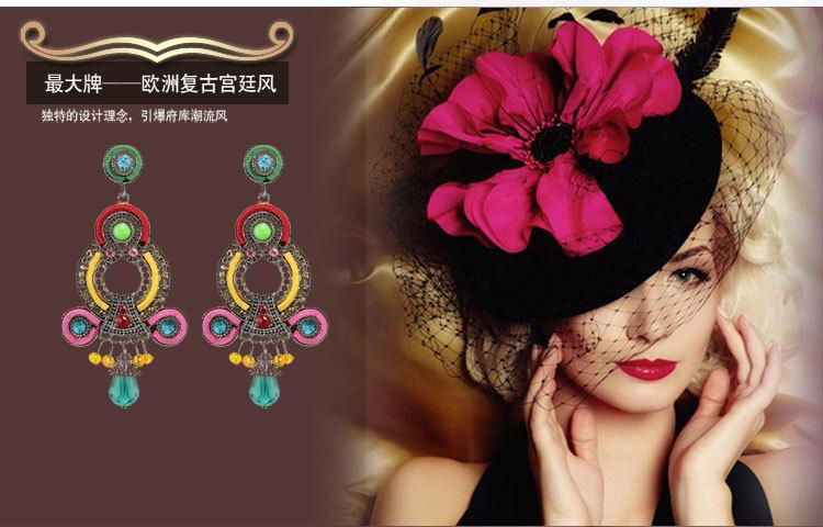 2014 fashion high quality alloy electroplate earings for women