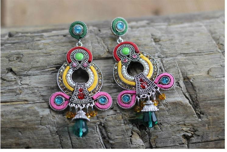 2014 fashion high quality alloy electroplate earings for women 3