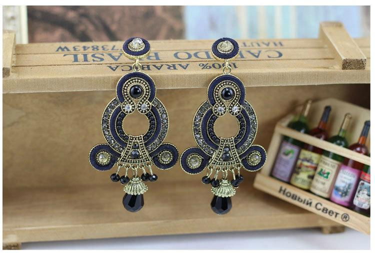 2014 fashion high quality alloy electroplate earings for women 4