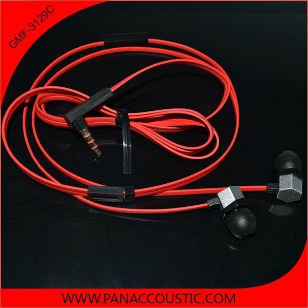 014 flat cable high quality new duck earphones for samsung 4