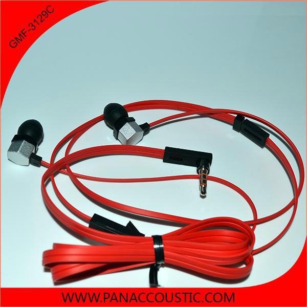 014 flat cable high quality new duck earphones for samsung 5