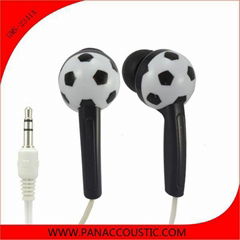 2014 fashion football style earphone for