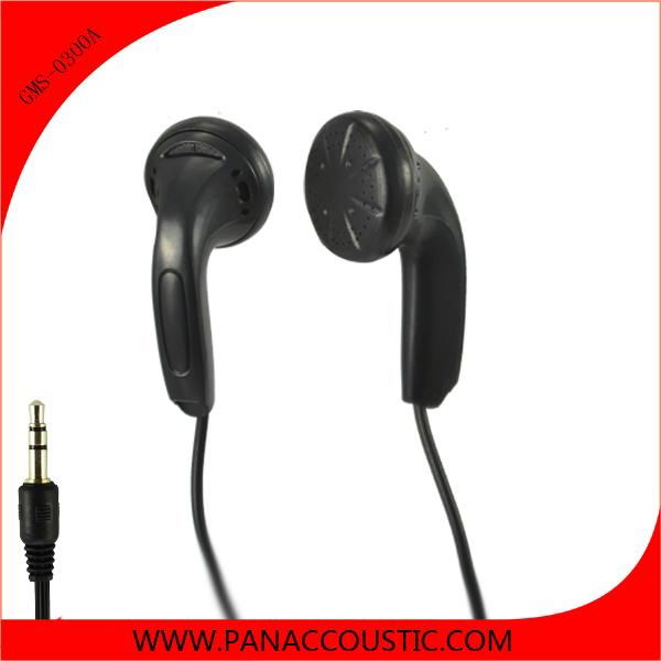 black earphone with cheap price by earphone for iphone 3