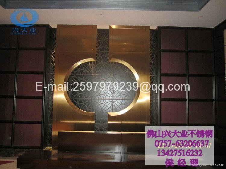 Rose golden decorative stainless steel screens room dividers partitions