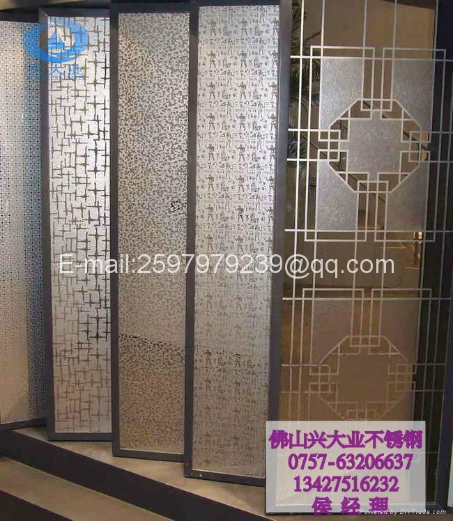 Rose golden decorative stainless steel screens room dividers partitions 4