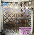 Laser cut golden stainless steel screens