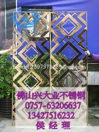 Hot sale Chinese design stainless steel screens room dividers 3