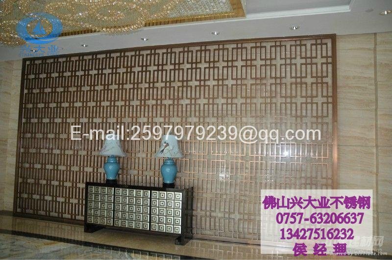 Golden Specular Stainless Steel Screens for Wall Decoration 