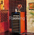 single zone W230A 60-80 bottles custom wine storage cabinet OEM custom oak wine  1