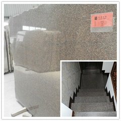 cheap polished natural stone brown granite floor tile