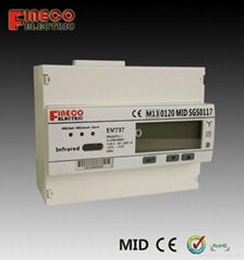 mid approved meter electric power meter rs485 infrared port meter