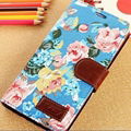 Retro many flower woven design smart cover note 3,high quality phone case for sa 3