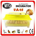 Latest best selling highly effecient automatic incubators CE approved holding 48 1